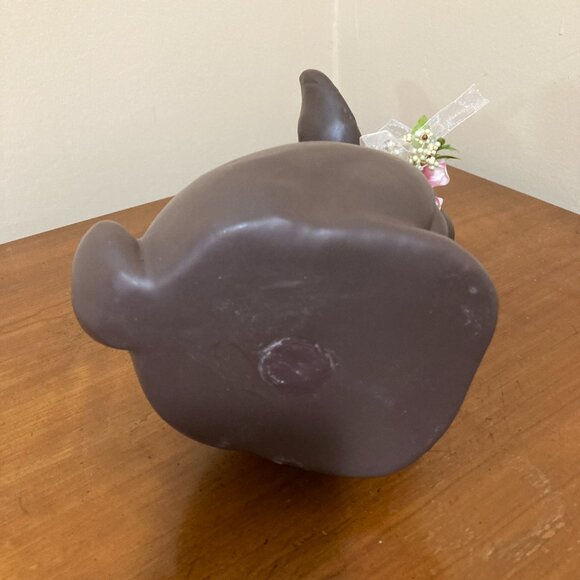 Decorative Chocolate Brown Plastic Easter Bunny Rabbit - Picture 7 of 7